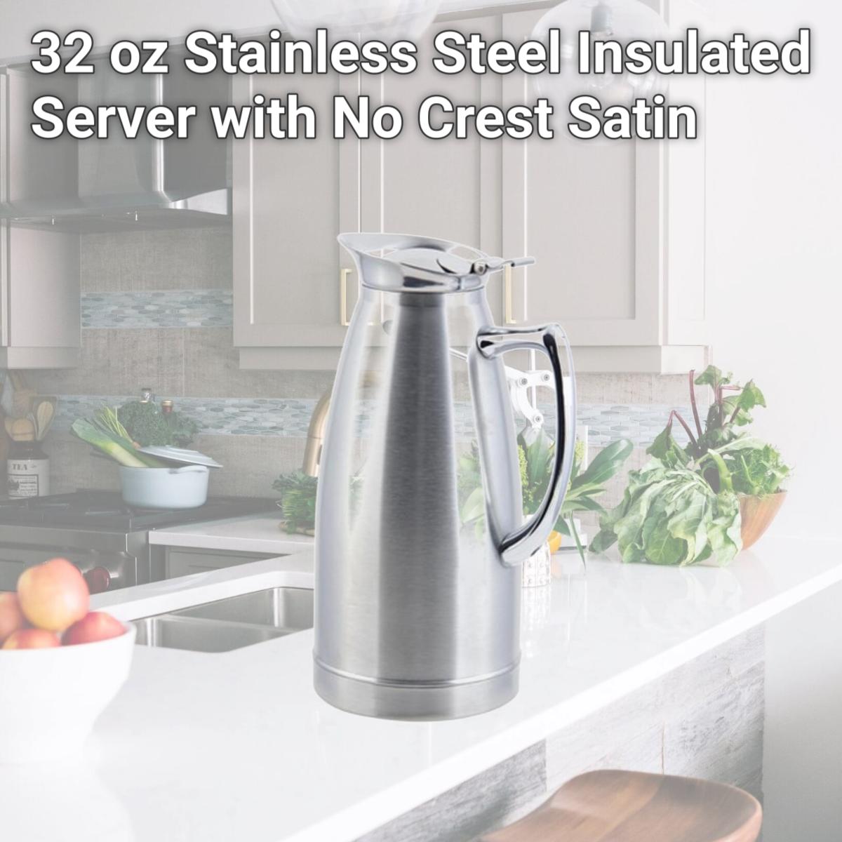 Picture of Bon Chef 4052S 32 oz Stainless Steel Insulated Server with No Crest Satin