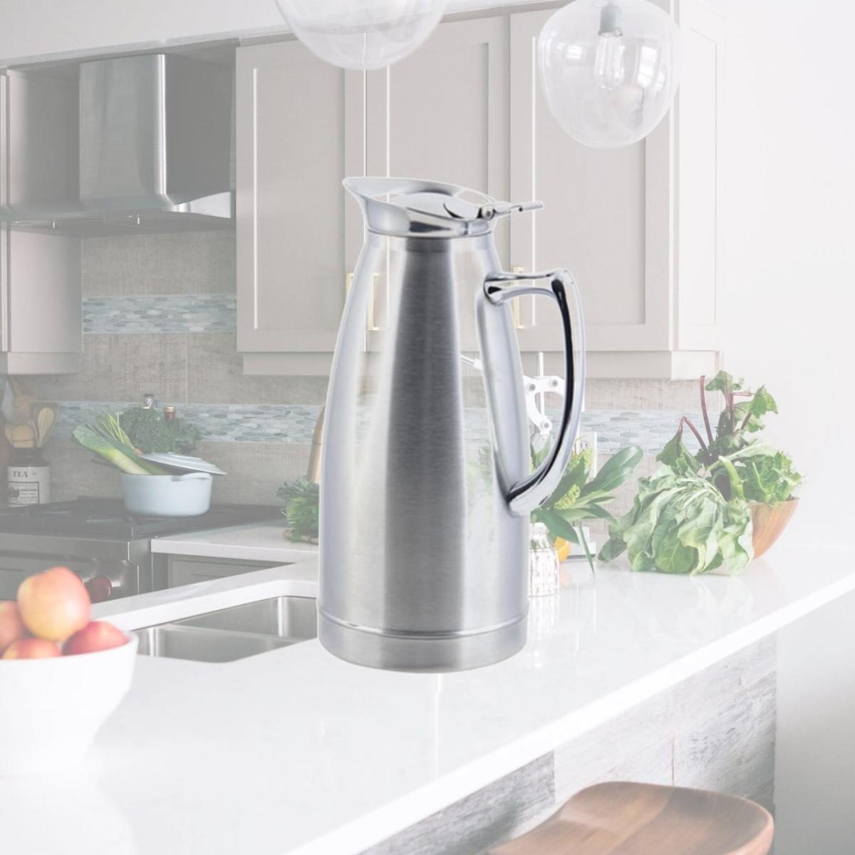 Picture of Bon Chef 4052S 32 oz Stainless Steel Insulated Server with No Crest Satin