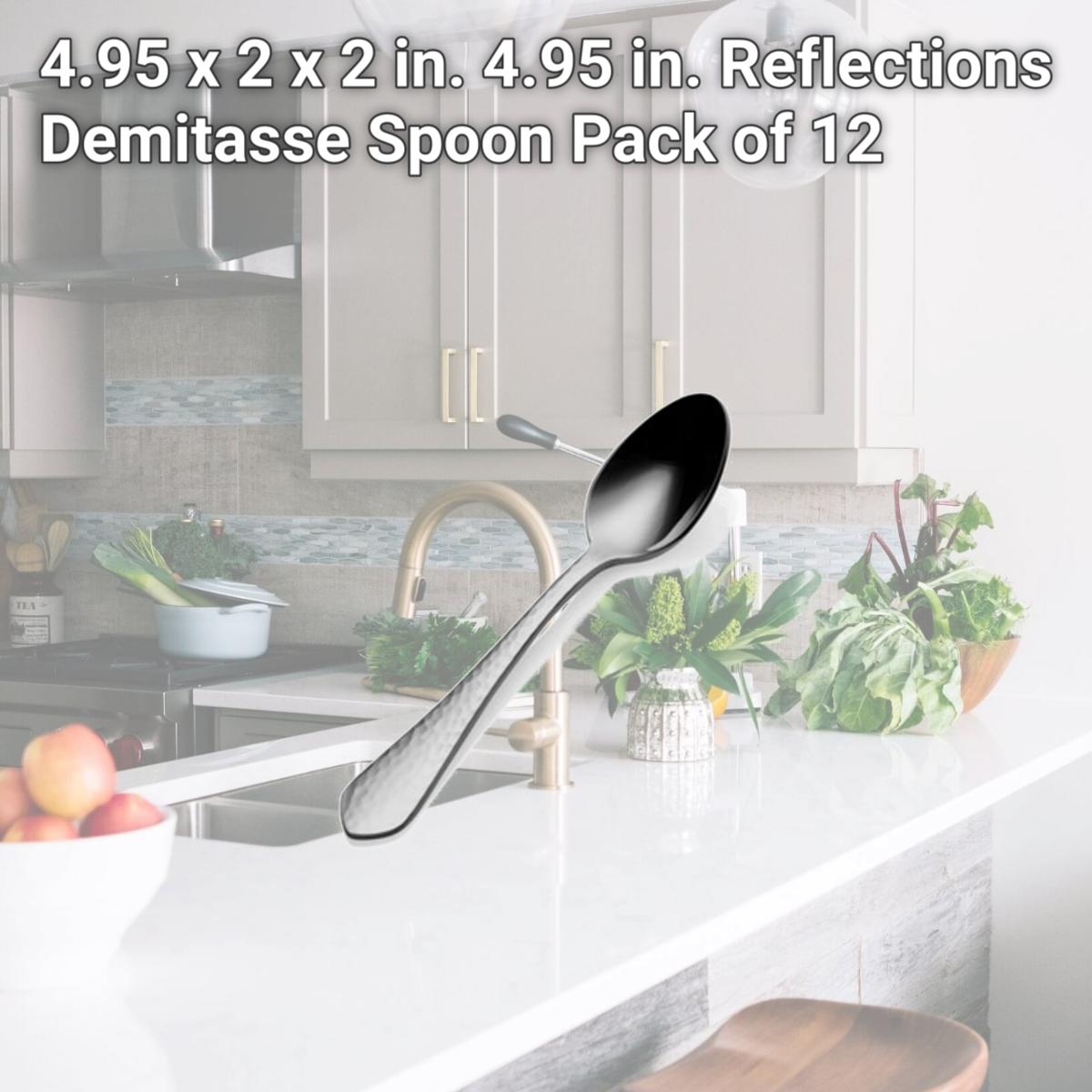 Picture of Bon Chef SBS1216 4.95 x 2 x 2 in. 4.95 in. Reflections Demitasse Spoon, Pack of 12