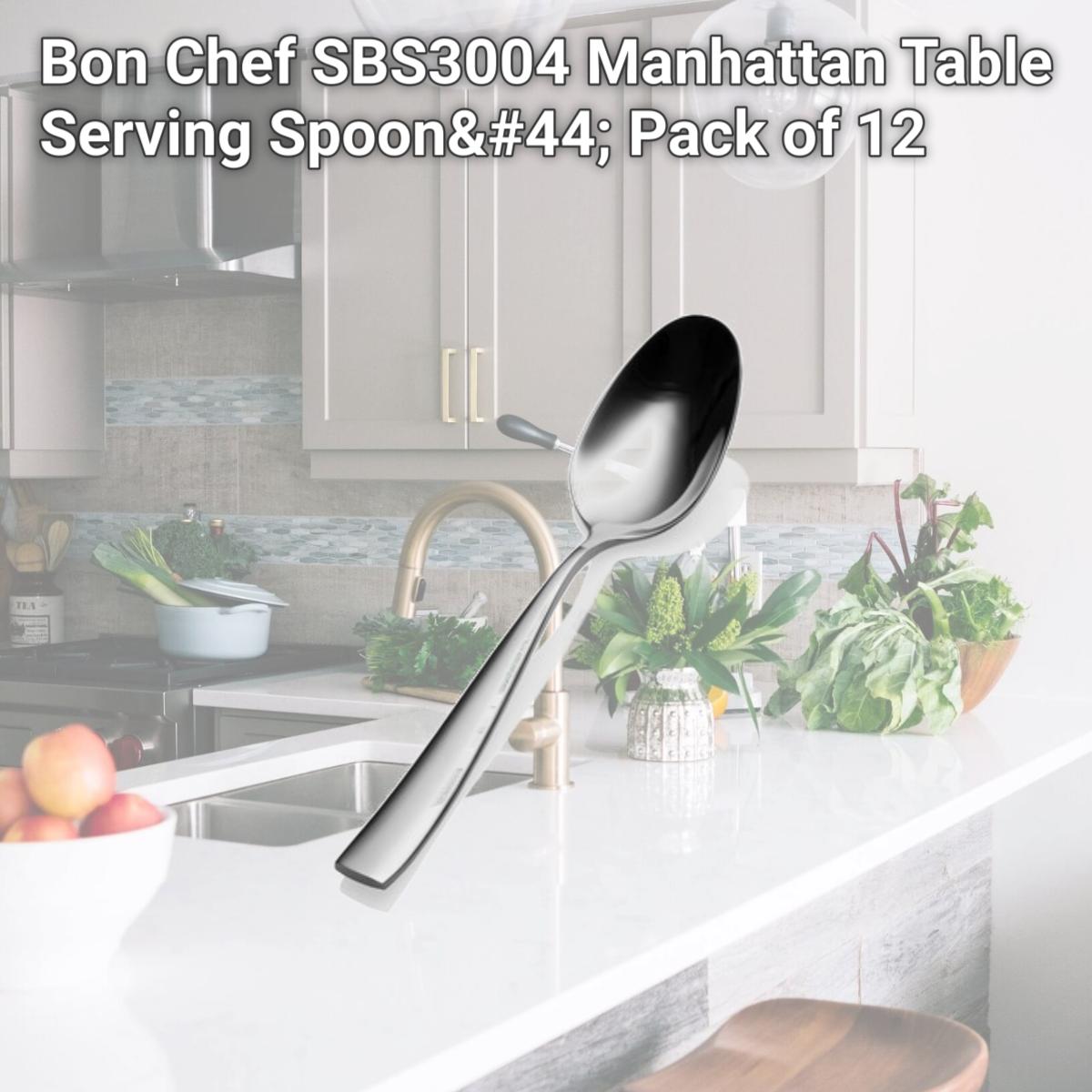 Picture of Bon Chef SBS3004 Manhattan Table Serving Spoon, Pack of 12