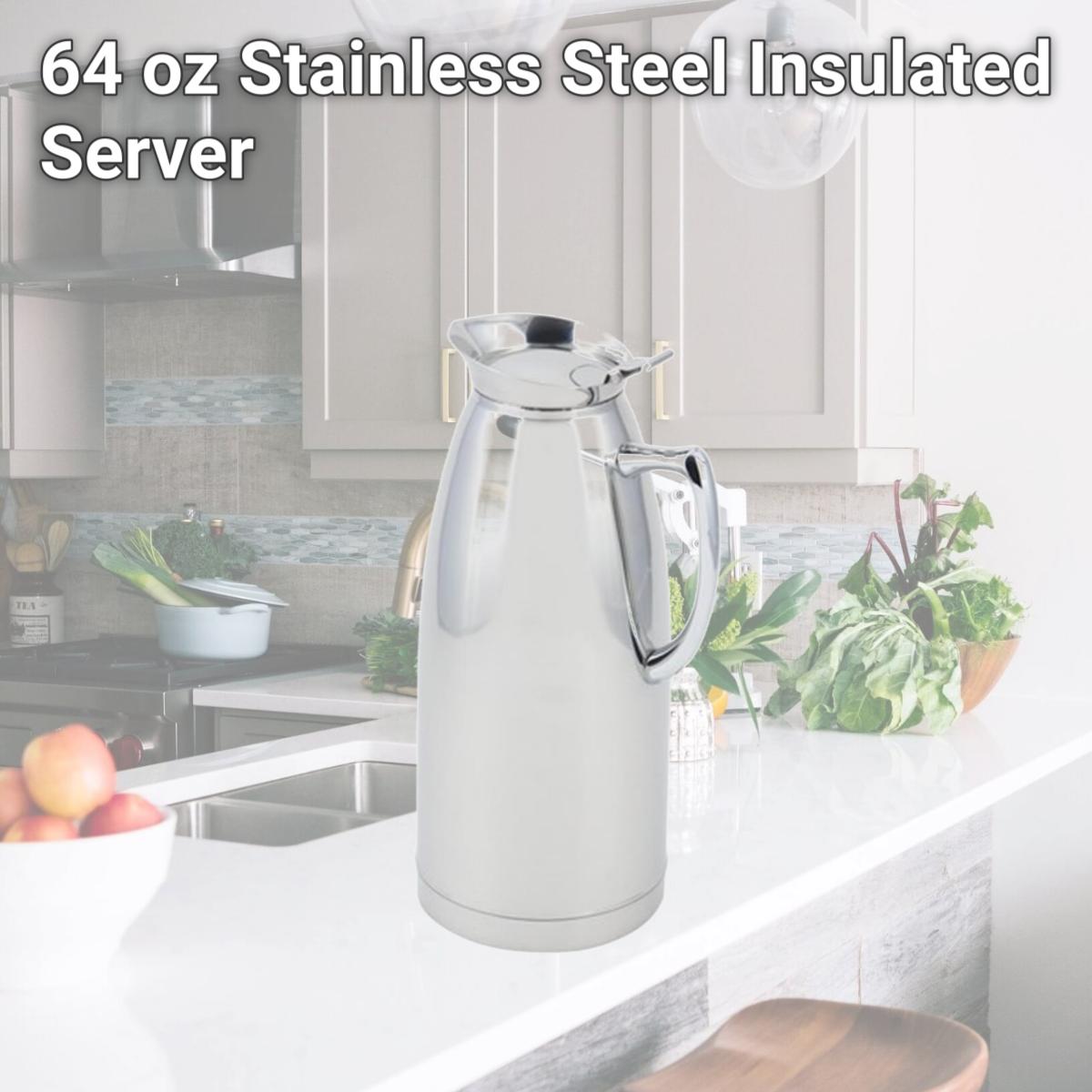 Picture of Bon Chef 4053 64 oz Stainless Steel Insulated Server