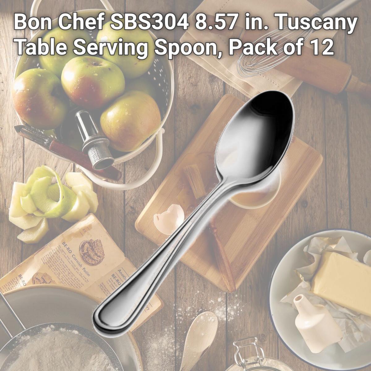 Picture of Bon Chef SBS304 8.57 in. Tuscany Table Serving Spoon, Pack of 12