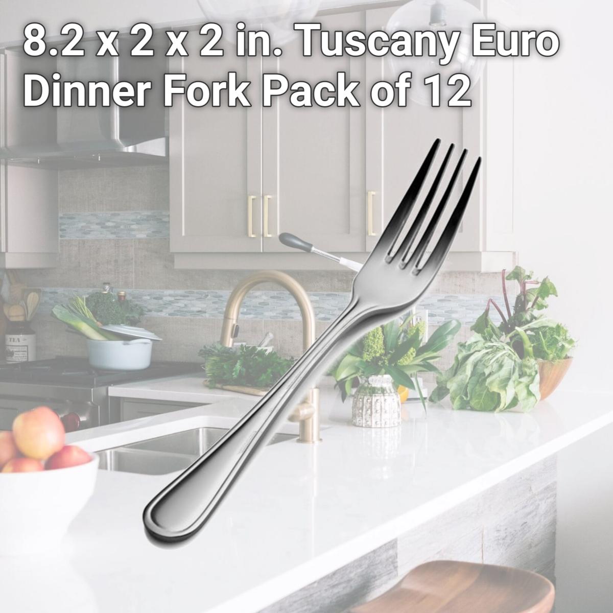 Picture of Bon Chef SBS306 8.2 x 2 x 2 in. Tuscany Euro Dinner Fork, Pack of 12