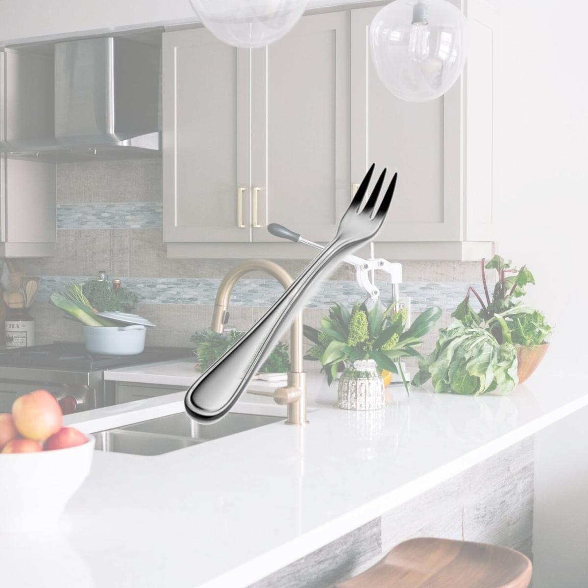 Picture of Bon Chef SBS308 5.55 x 2 x 2 in. Tuscany Oyster & Cocktail Fork, Pack of 12