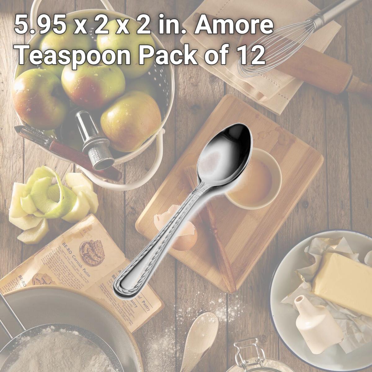 Picture of Bon Chef SBS400 5.95 x 2 x 2 in. Amore Teaspoon, Pack of 12