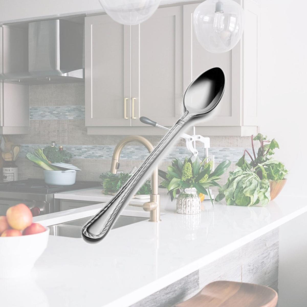 Picture of Bon Chef SBS402 7.37 x 2 x 2 in. Amore Ice Teaspoon, Pack of 12