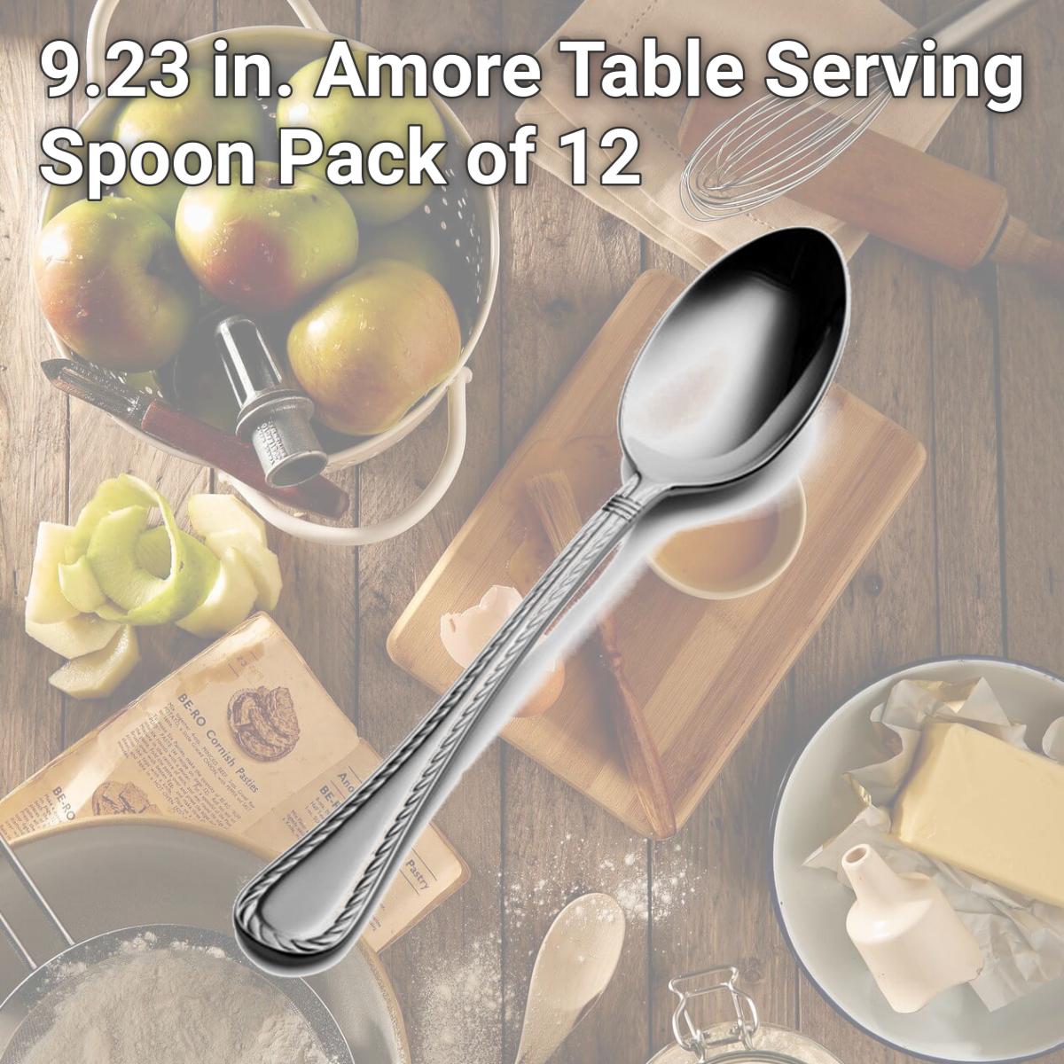 Picture of Bon Chef SBS404 9.23 in. Amore Table Serving Spoon, Pack of 12