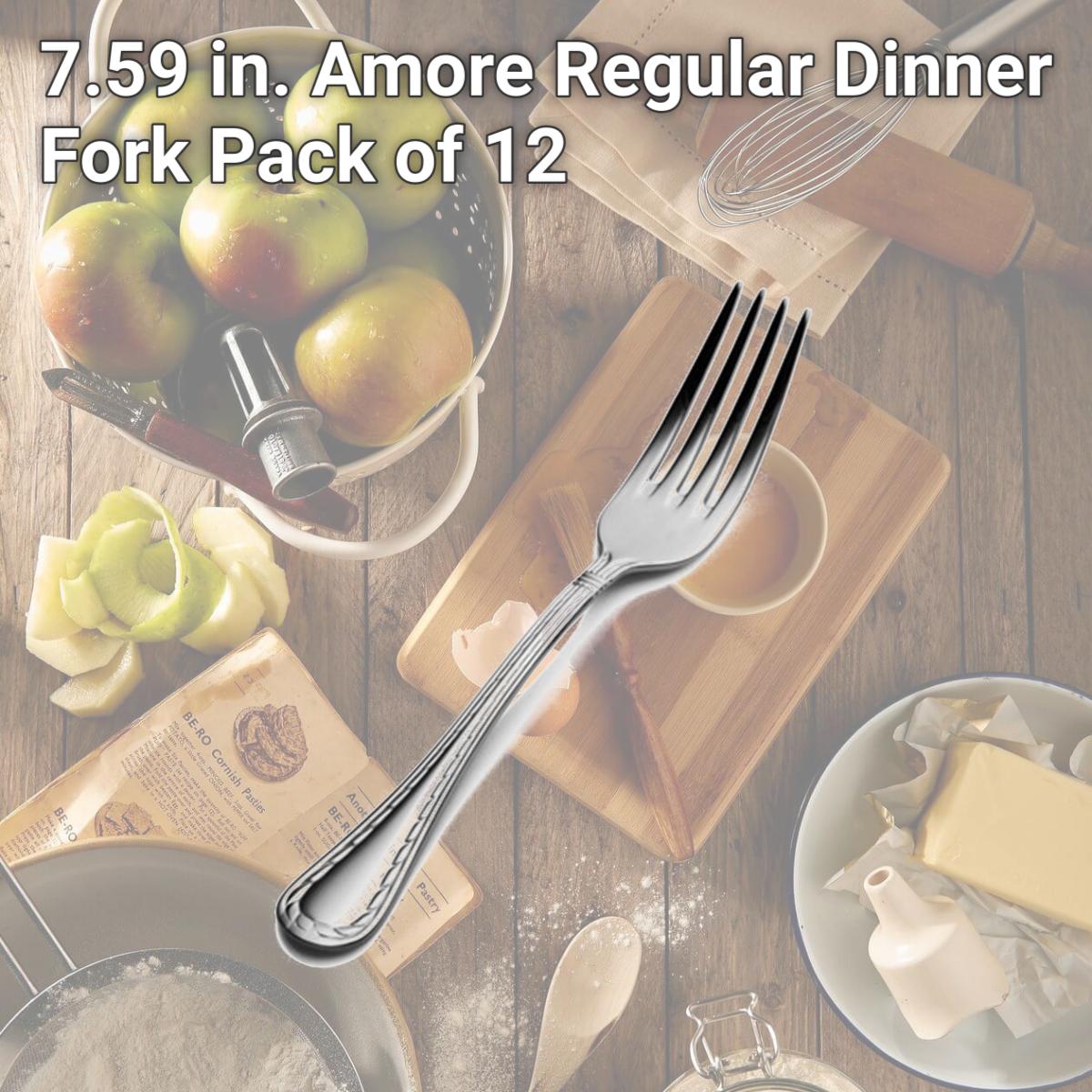 Picture of Bon Chef SBS405 7.59 in. Amore Regular Dinner Fork, Pack of 12