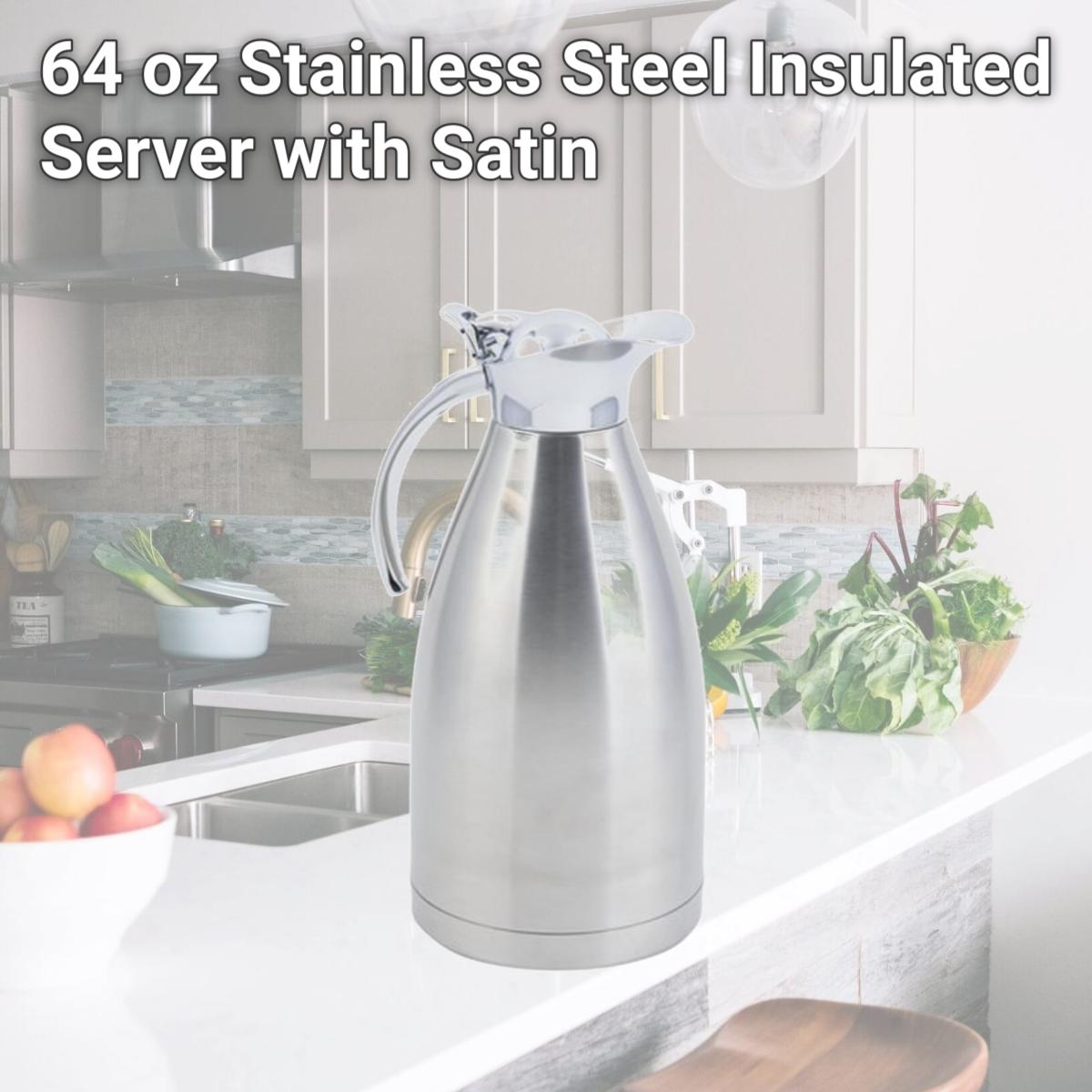 Picture of Bon Chef 4057S 64 oz Stainless Steel Insulated Server with Satin