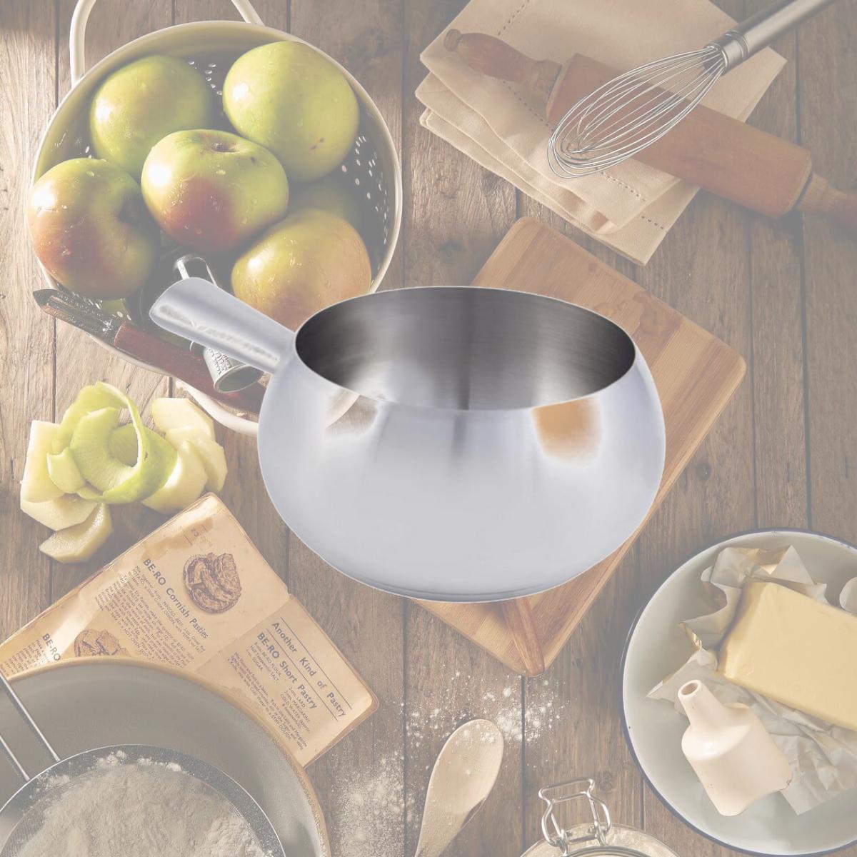 Picture of Bon Chef 5150SS 2 quart Fondue Pot with Induction Bottom & Tapered Handle, 4 oz