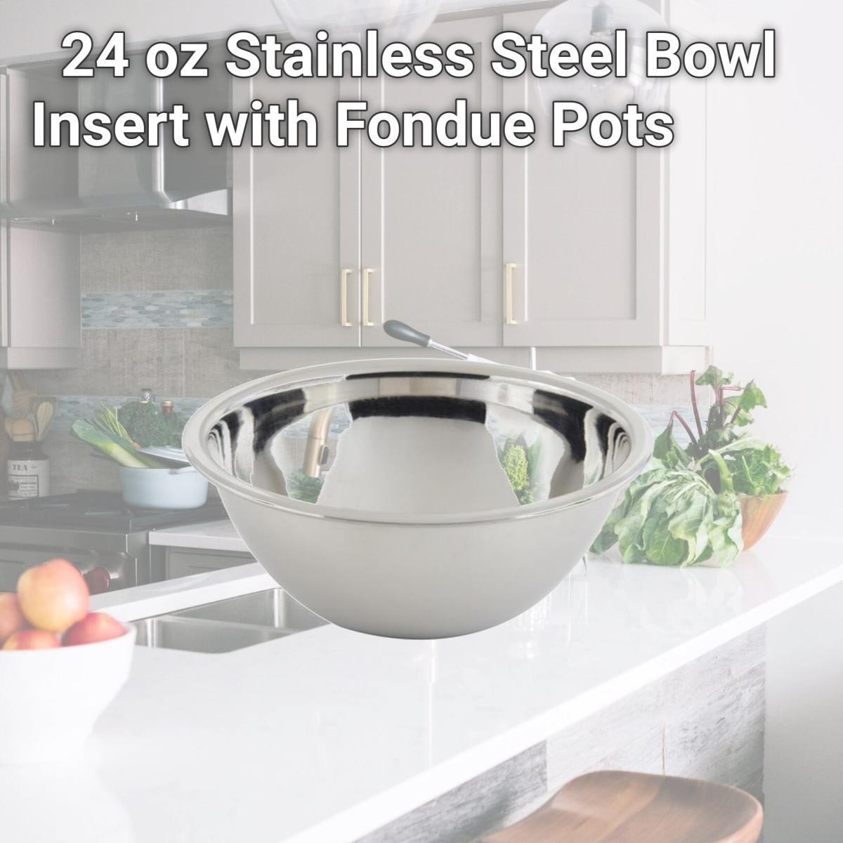 Picture of Bon Chef 5151 24 oz Stainless Steel Bowl Insert with Fondue Pots