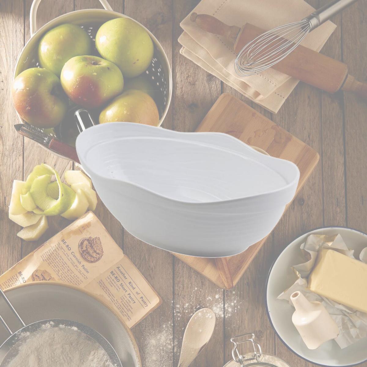 Picture of Bon Chef 53201WHITE 18 x 11 x 6 in. Euro Round 11 quart Bowl, White