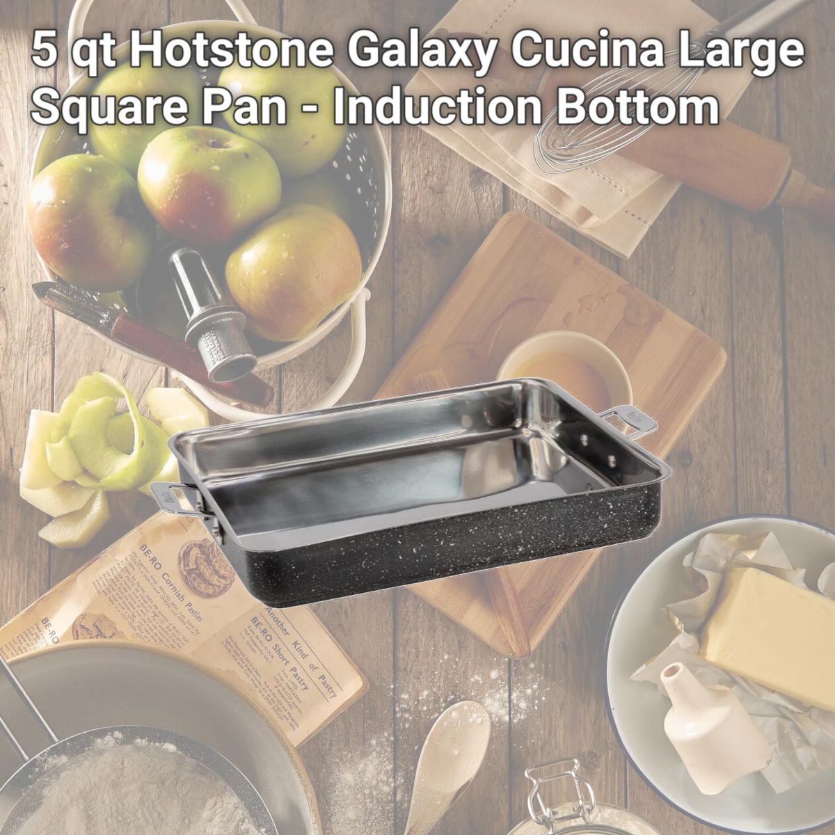Picture of Bon Chef 60012CLDGALAXY 5 qt Hotstone Galaxy Cucina Large Square Pan - Induction Bottom