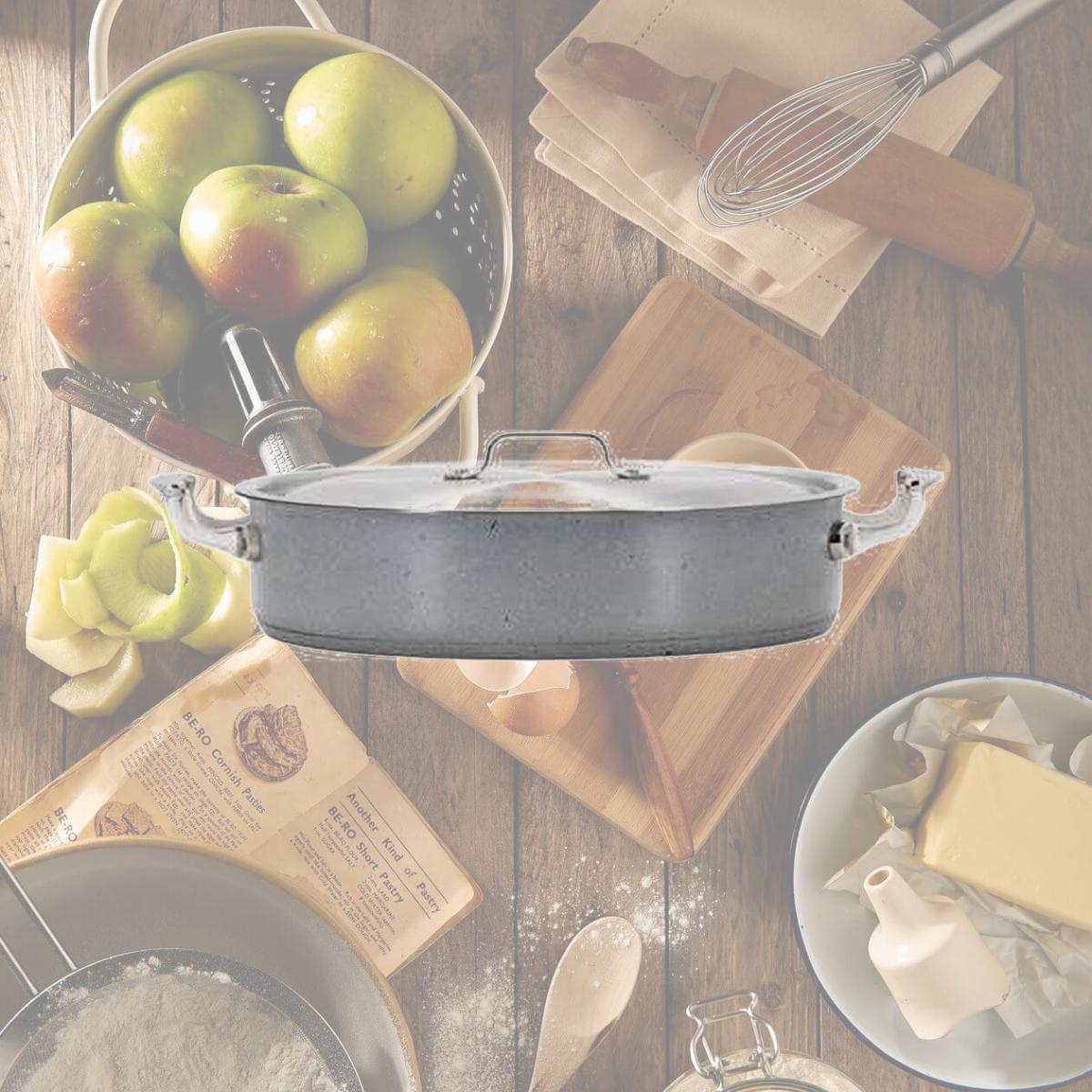Picture of Bon Chef 60032STARLIGHT 9 qt Hotstone Starlight Cucina Pot with Cover - Induction Bottom