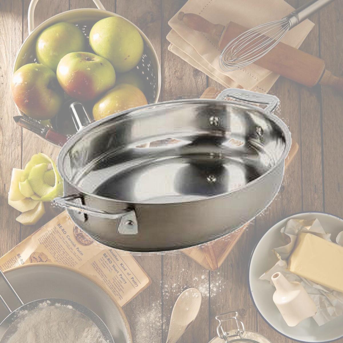 Picture of Bon Chef 60020TAUPE 38 oz Hotstone Taupe Cucina Oval Augratin - Induction Bottom