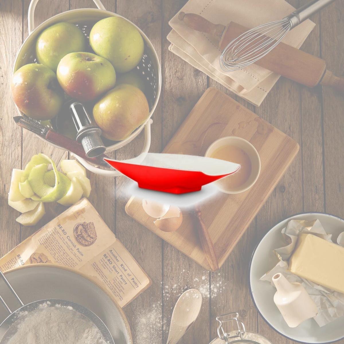 Picture of Bon Chef 53703-2ToneRed 12 x 6.75 x 2.75 in. Melamine Curves Bowl with Red Outside & White Inside, 32 oz - 1 quart
