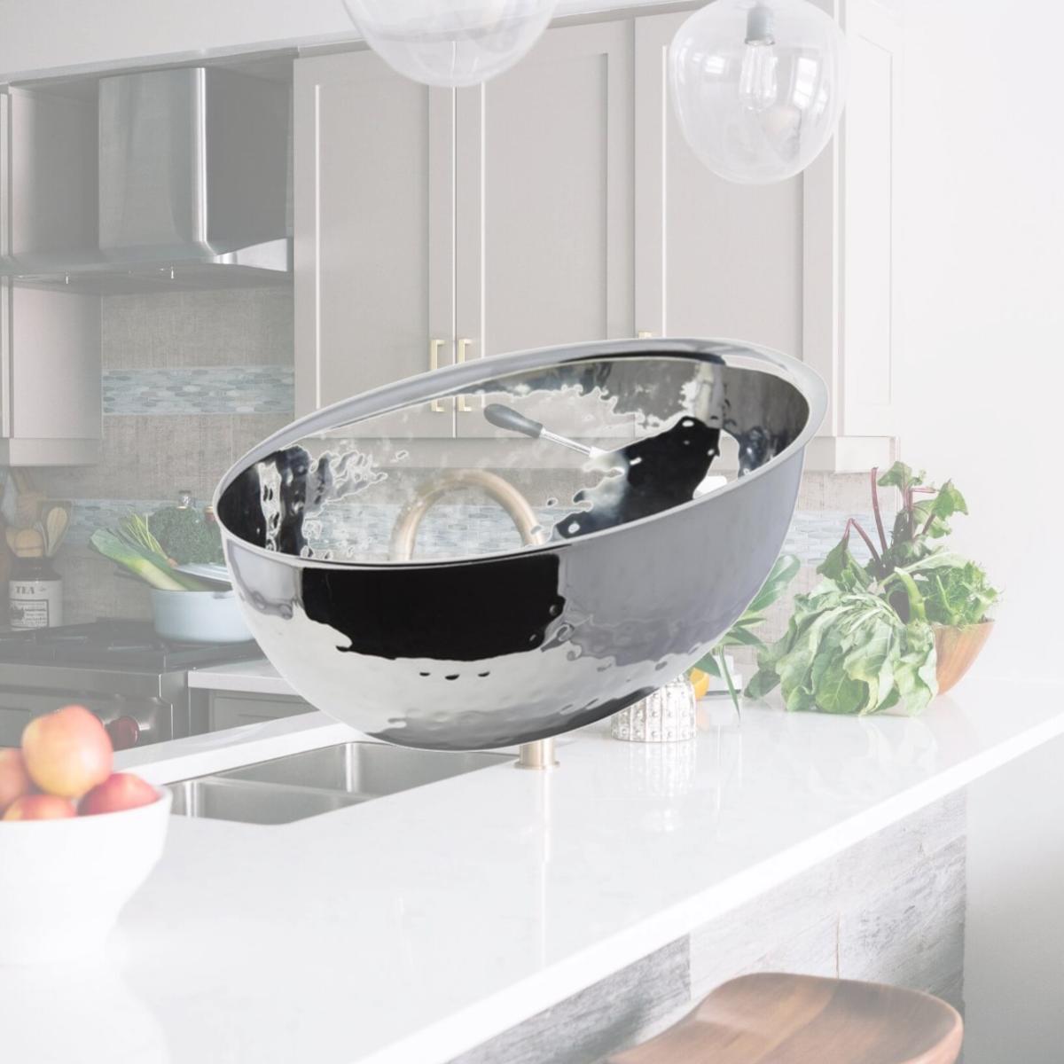 Picture of Bon Chef 61213 6.75 x 4.12 x 2.75 in. Nut Bowl with Hammer, 16 oz