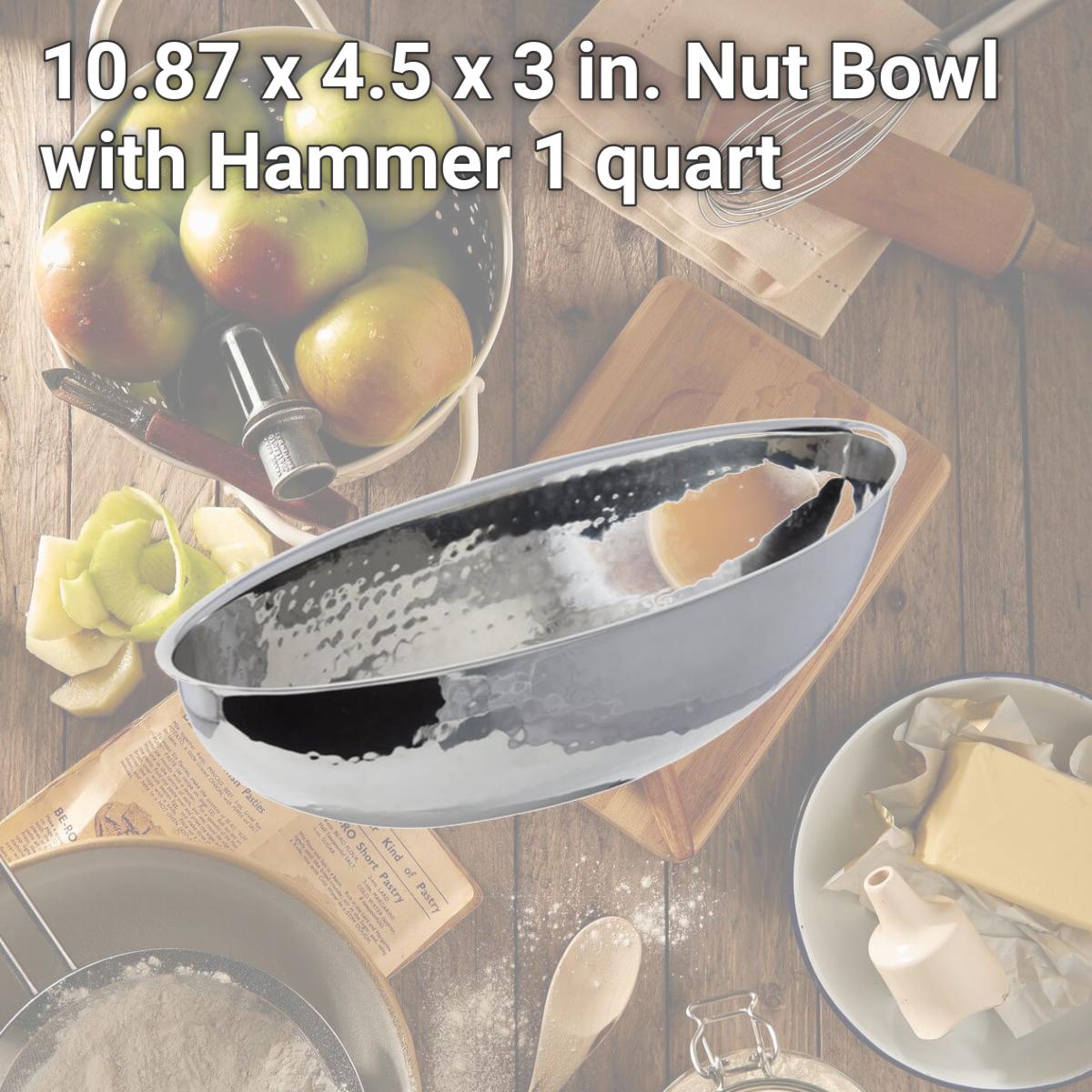 Picture of Bon Chef 61215 10.87 x 4.5 x 3 in. Nut Bowl with Hammer, 1 quart