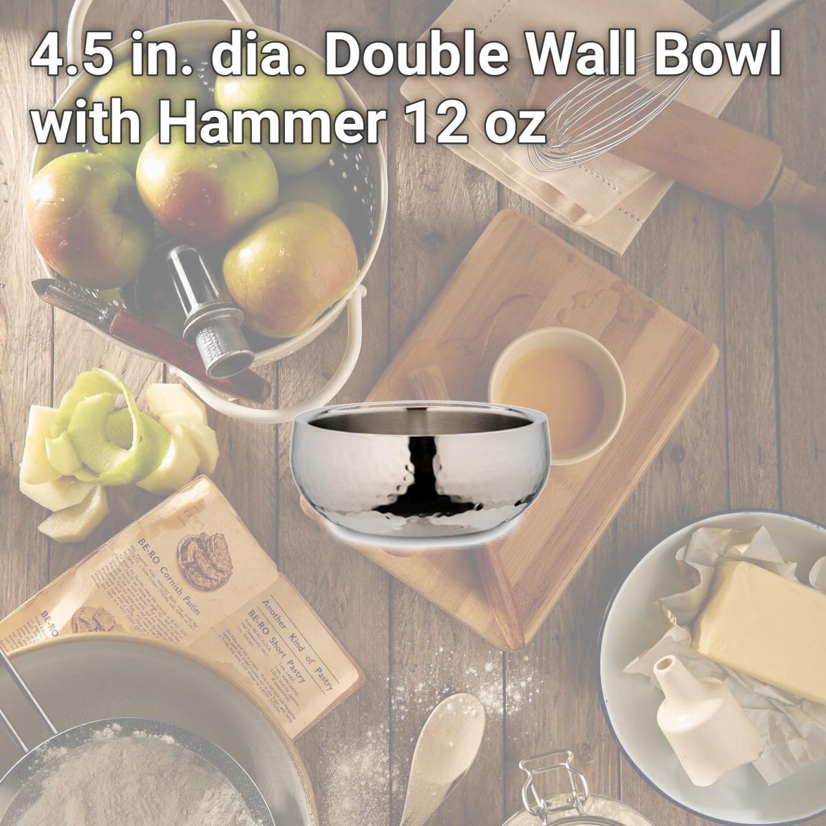 Picture of Bon Chef 61220 4.5 in. dia. Double Wall Bowl with Hammer, 12 oz
