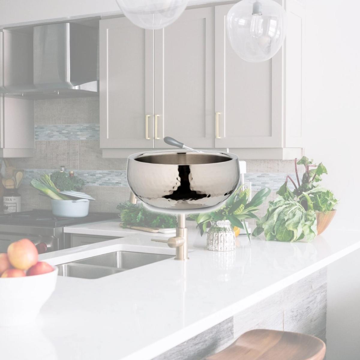 Picture of Bon Chef 61220 4.5 in. dia. Double Wall Bowl with Hammer, 12 oz