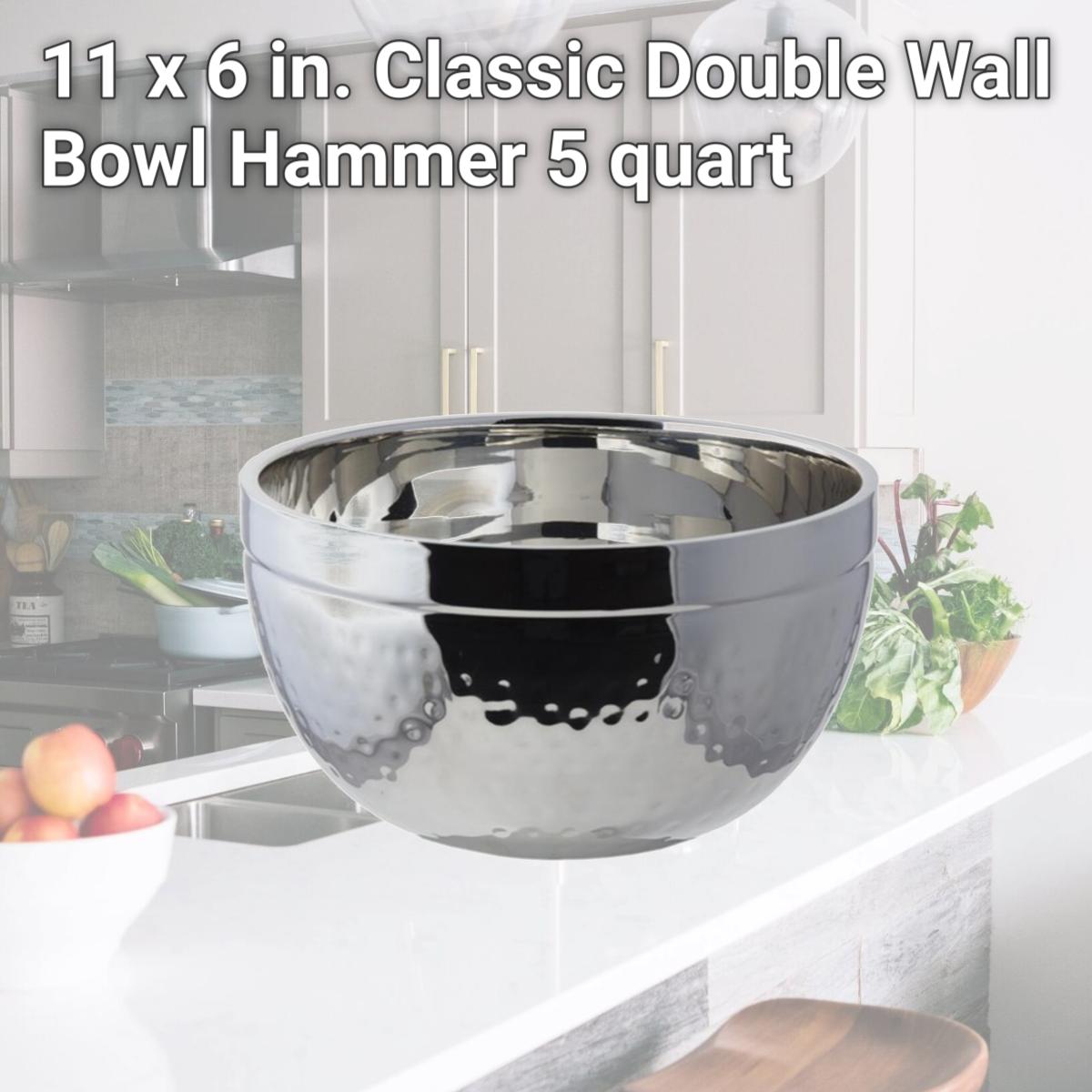 Picture of Bon Chef 61245 11 x 6 in. Classic Double Wall Bowl Hammer, 5 quart