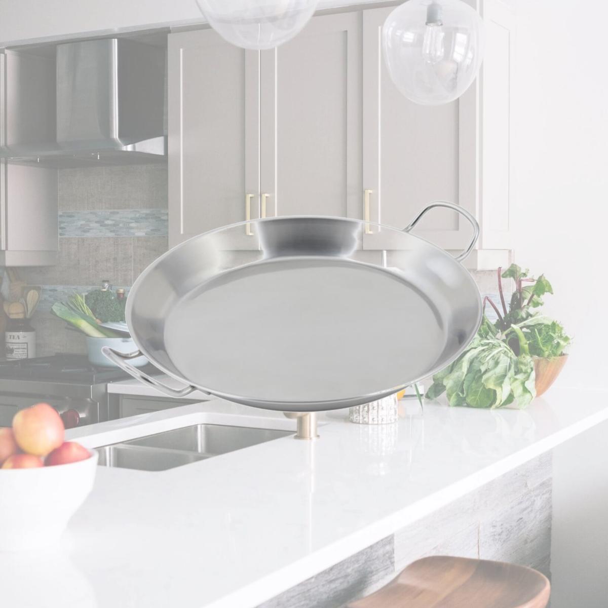 Picture of Bon Chef 61249 14.8 x 2 x 1.75 in. Spanish Tray & Paella Induction Bottom, 3 quart