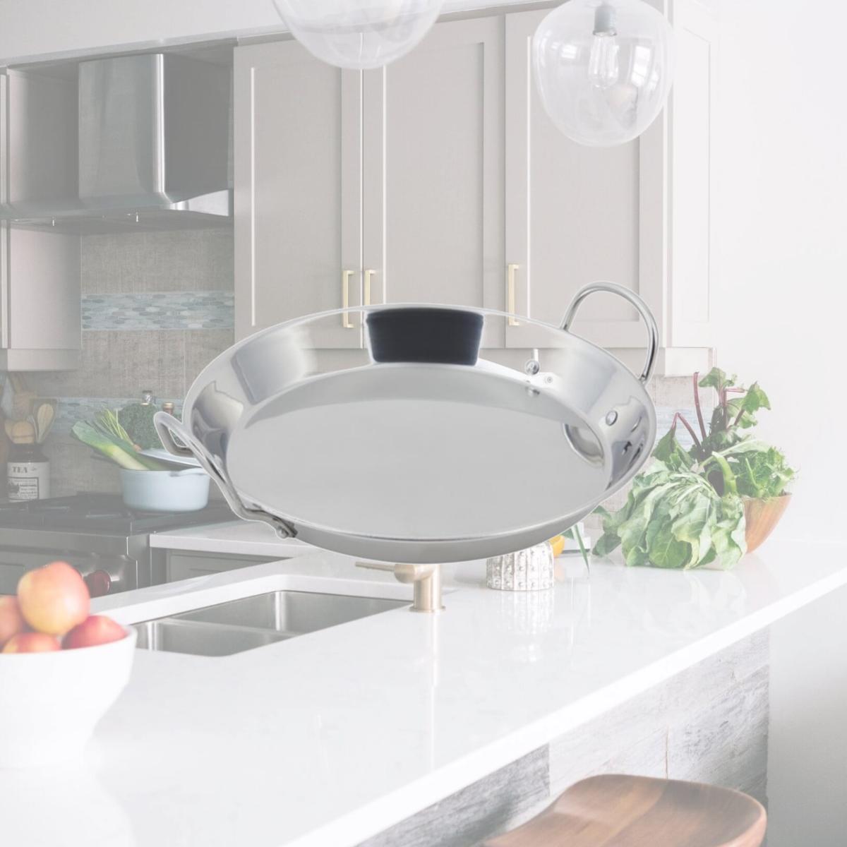 Picture of Bon Chef 61250 13.2 x 1.87 x 1.5 in. Spanish Tray & Paella Induction Bottom, 2 quart