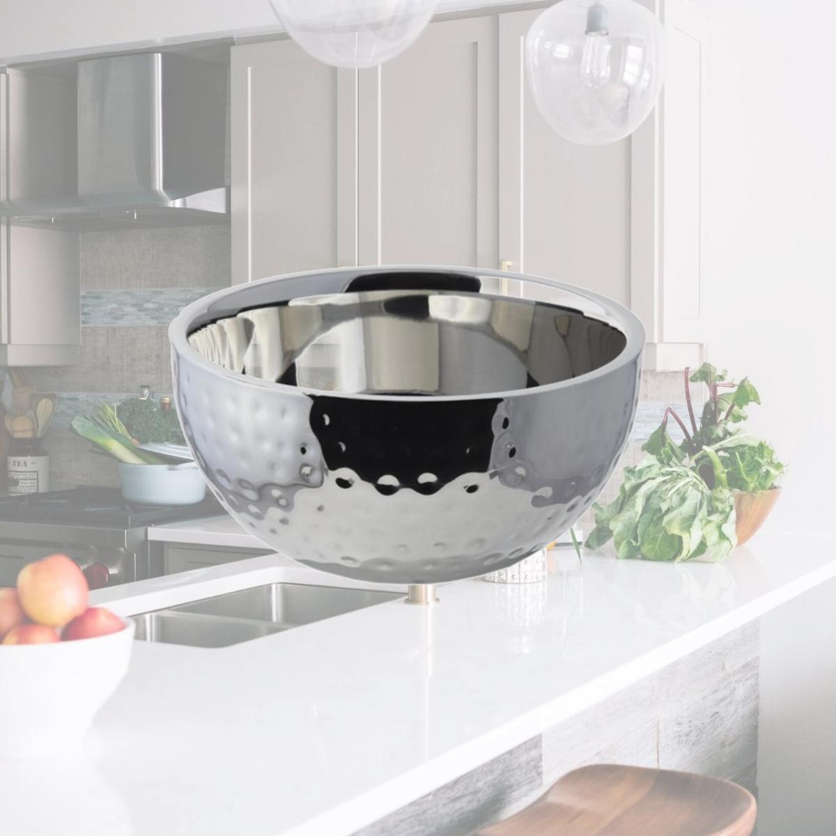 Picture of Bon Chef 61259 8.5 x 4.5 in. Classic Hammered Double Wall Bowl , 8 oz - 2 quart