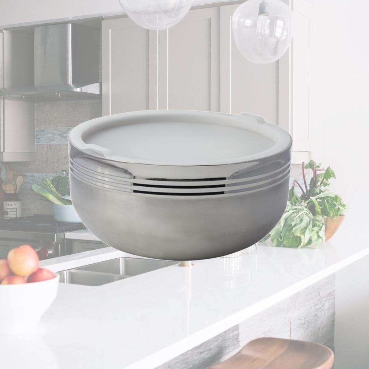 Picture of Bon Chef 9320 13.87 in. dia. Cold Wave Bowl & Stacking Cover, 10 quart - 2 oz