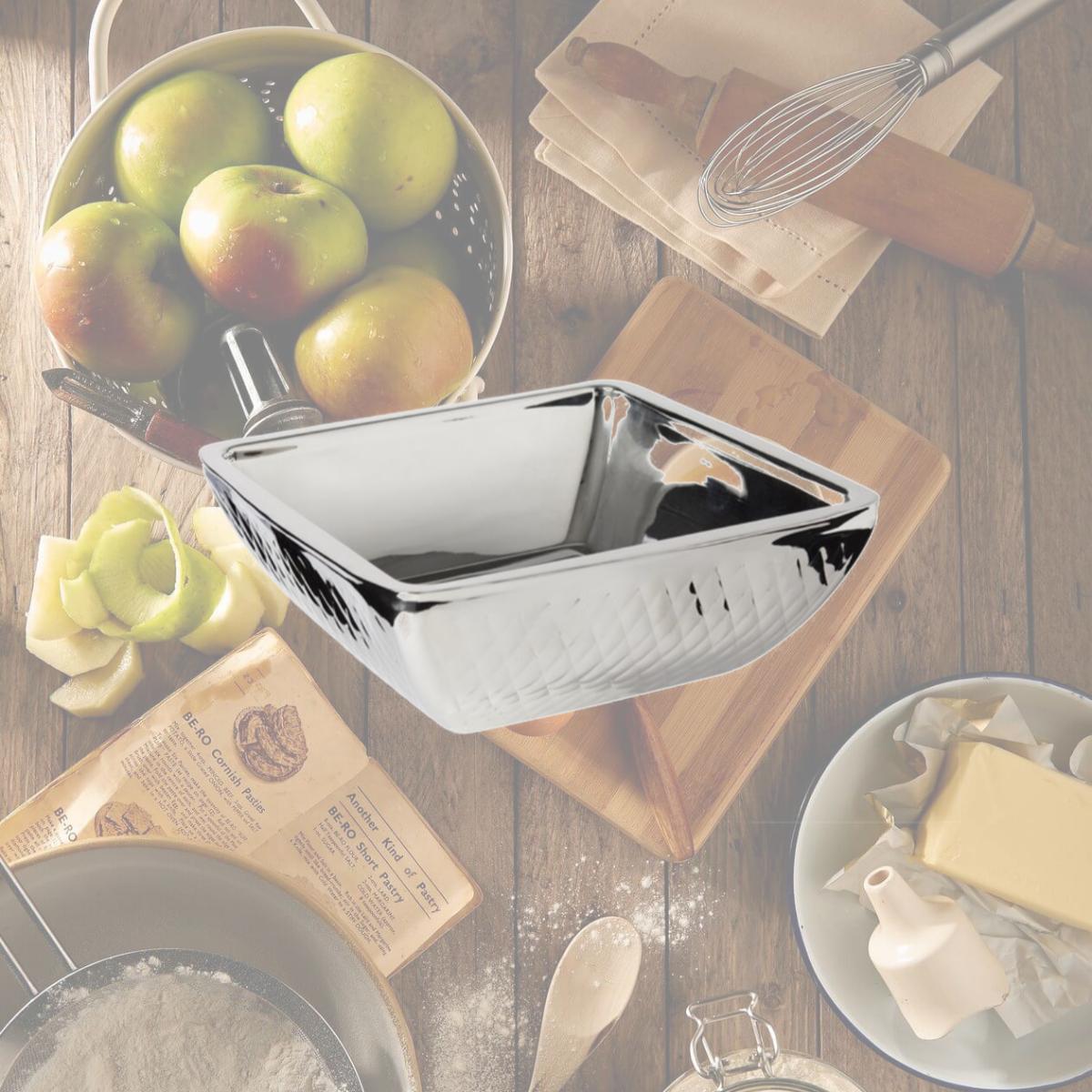 Picture of Bon Chef 9332DI 10.25 x 10.25 x 3.87 in. Square Diamond Cold Wave Bowl, 3 quart