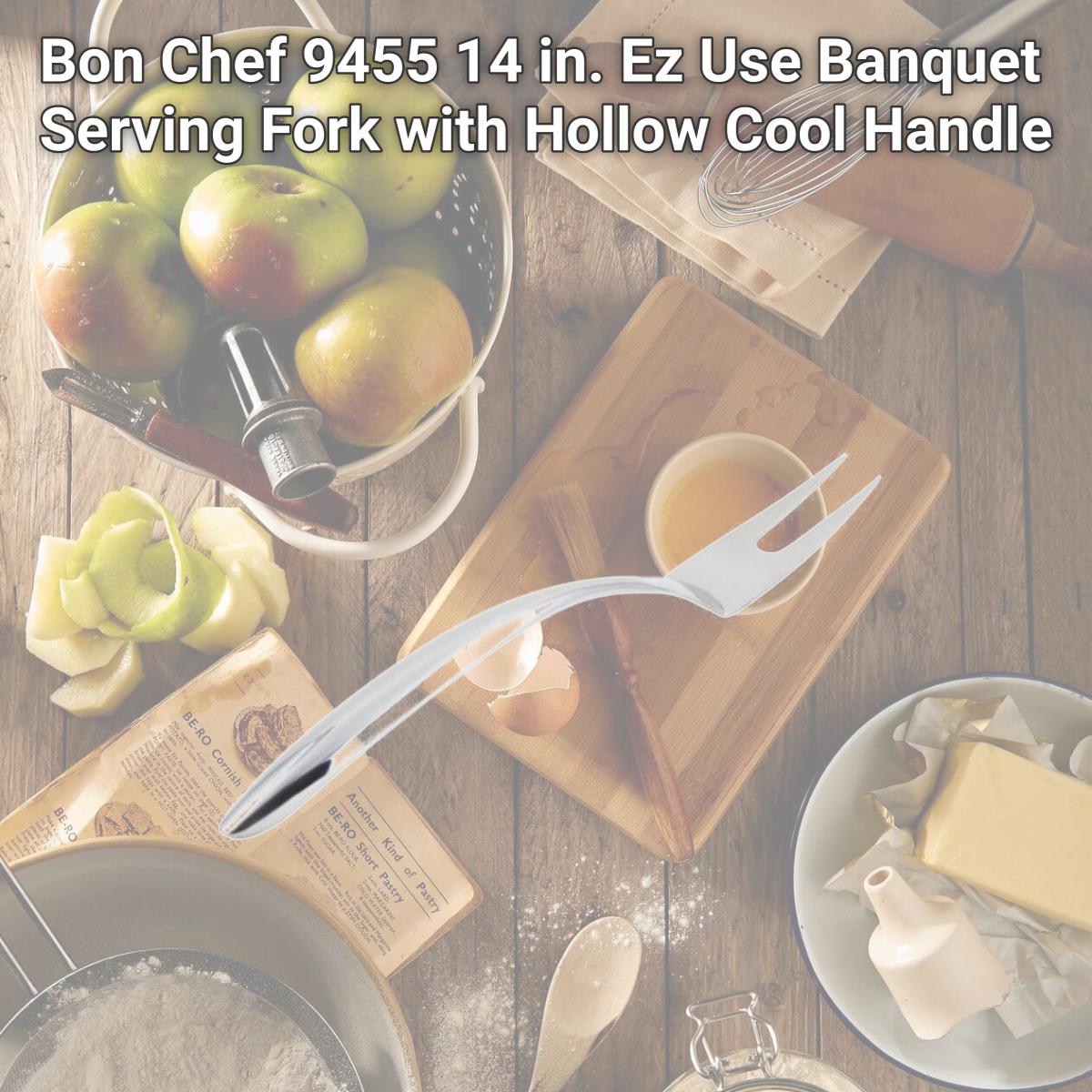 Picture of Bon Chef 9455 14 in. Ez Use Banquet Serving Fork with Hollow Cool Handle