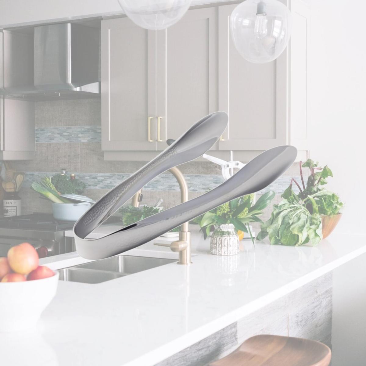 Picture of Bon Chef 9461HF 9.25 in. Ez Use Banquet Serving Tongs with Hammer