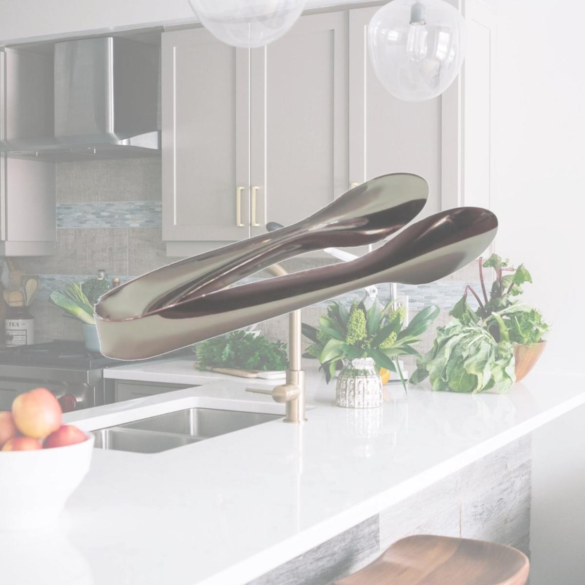 Picture of Bon Chef 9469 6 in. Ez Use Banquet Serving Tongs