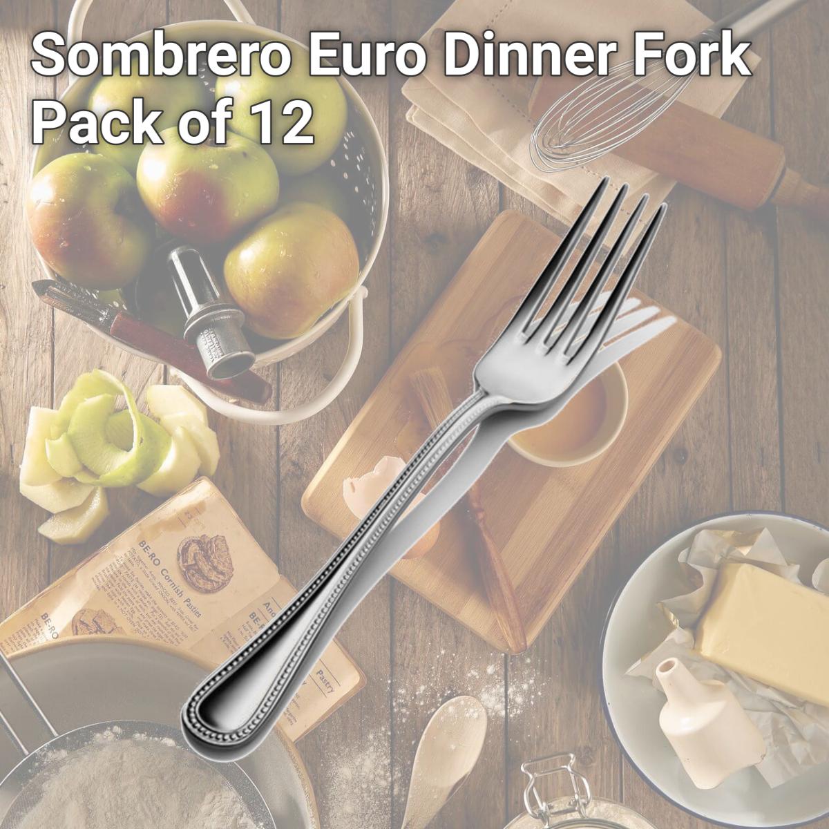 Picture of Bon Chef S1006 Sombrero Euro Dinner Fork, Pack of 12