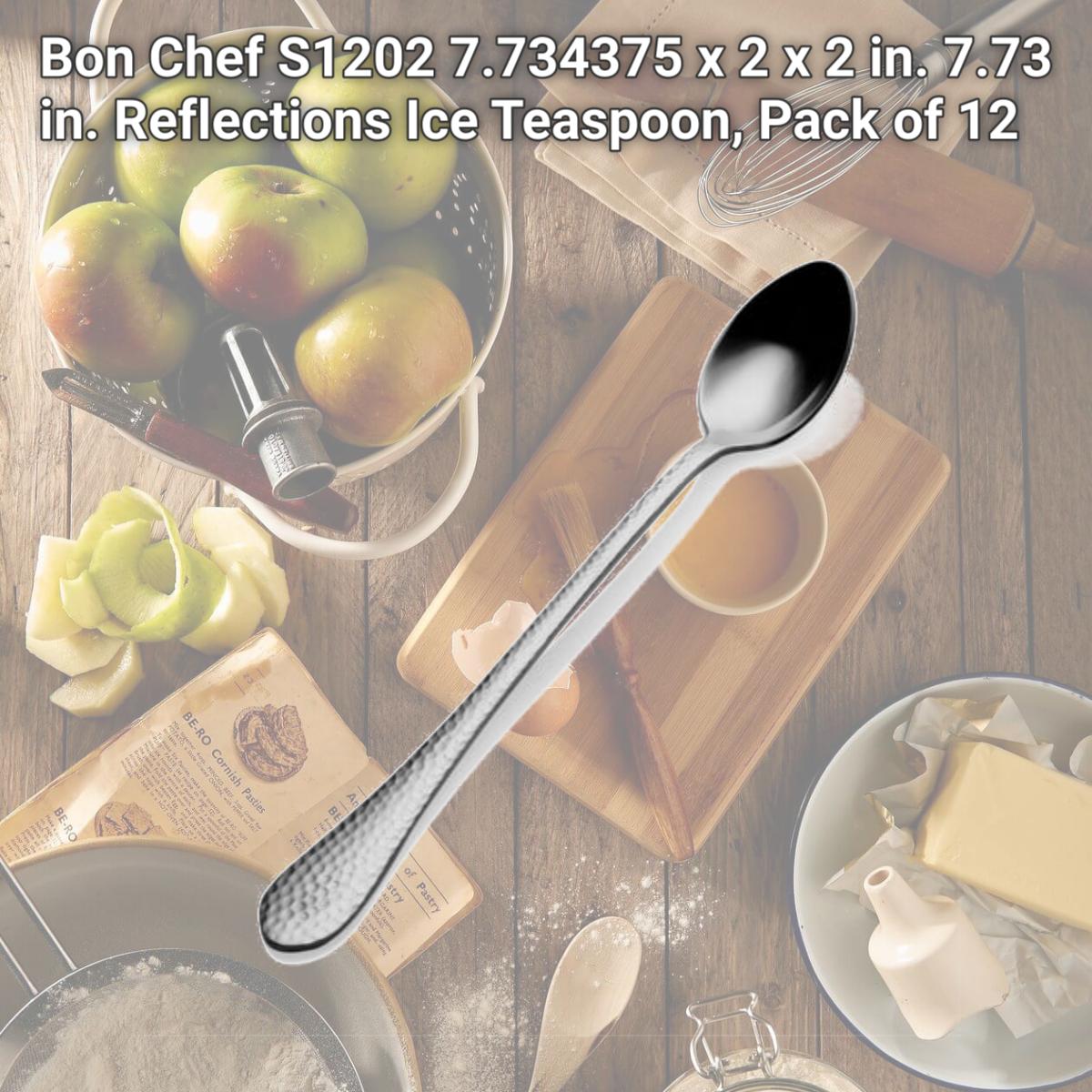 Picture of Bon Chef S1202 7.734375 x 2 x 2 in. 7.73 in. Reflections Ice Teaspoon, Pack of 12