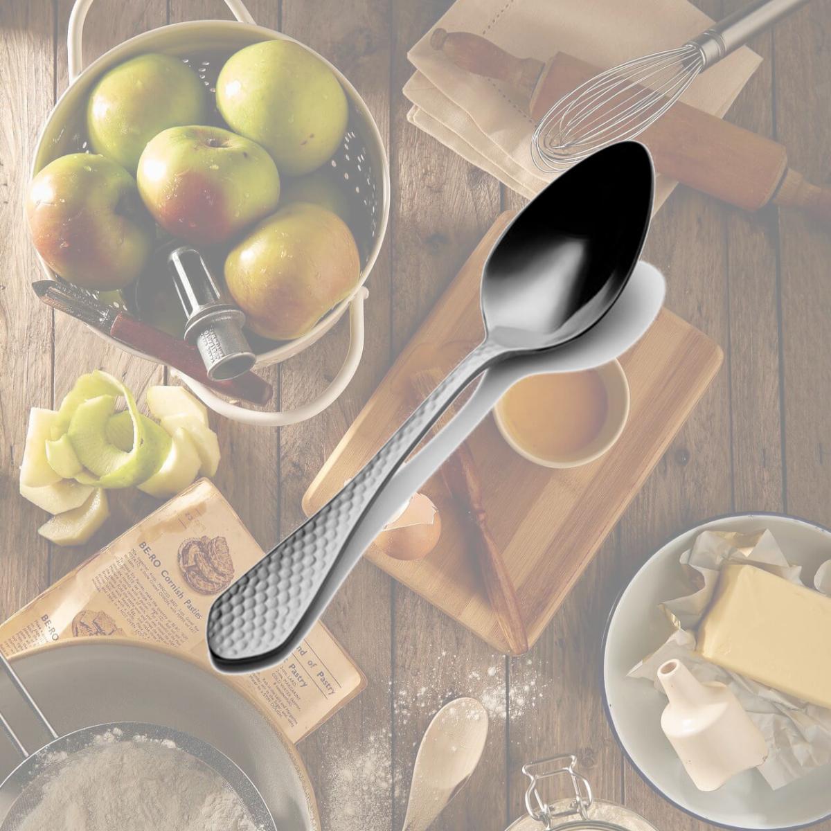 Picture of Bon Chef S1203 7.421875 x 2 x 2 in. 7.42 in. Reflections Soup & Dessert Spoon, Pack of 12