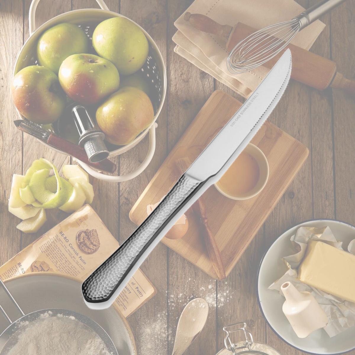 Picture of Bon Chef S1215 9.98 in. Reflections Euro Solid Handle Steak Knife, Pack of 12