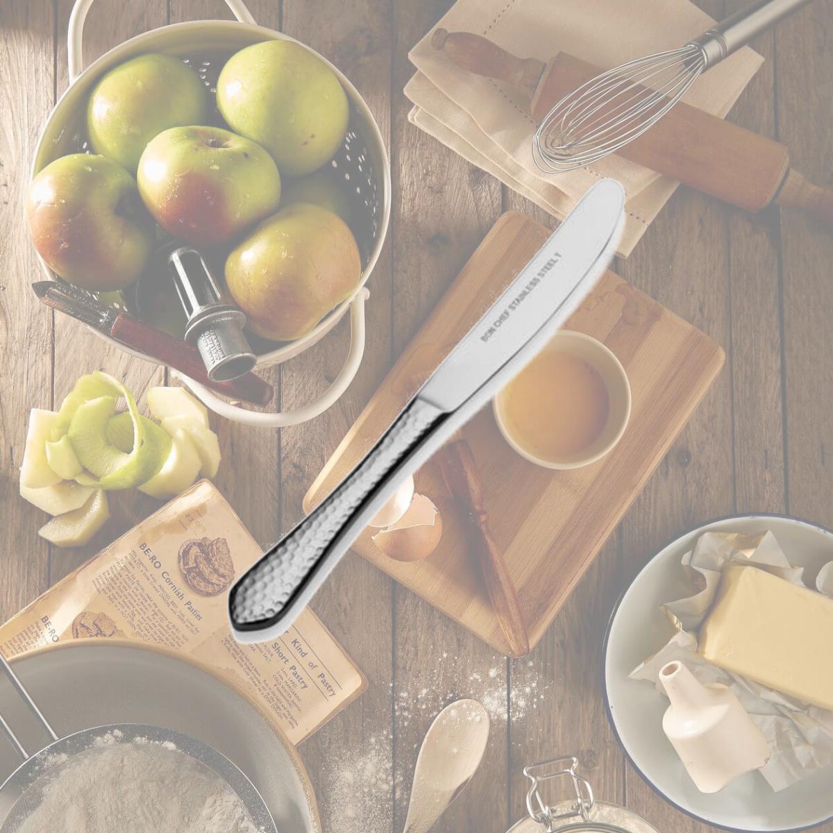 Picture of Bon Chef S1217 6.93 in. Reflections Euro Solid Handle Butter Knife, Pack of 12