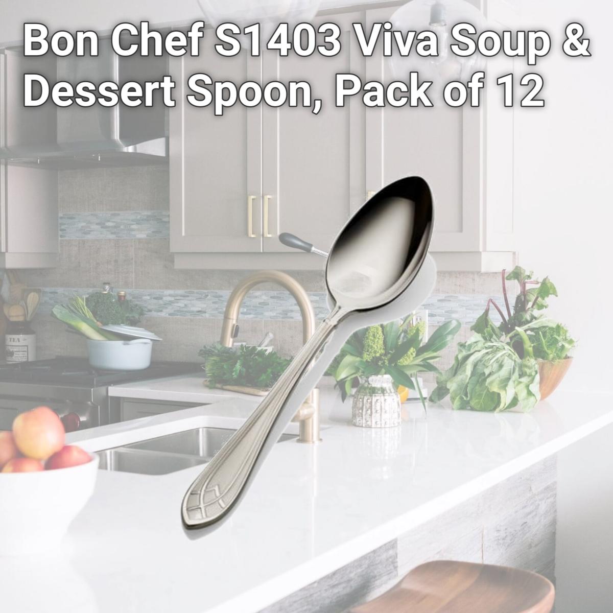 Picture of Bon Chef S1403 Viva Soup & Dessert Spoon, Pack of 12