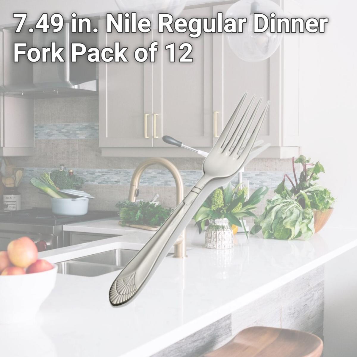 Picture of Bon Chef S1705 7.49 in. Nile Regular Dinner Fork, Pack of 12