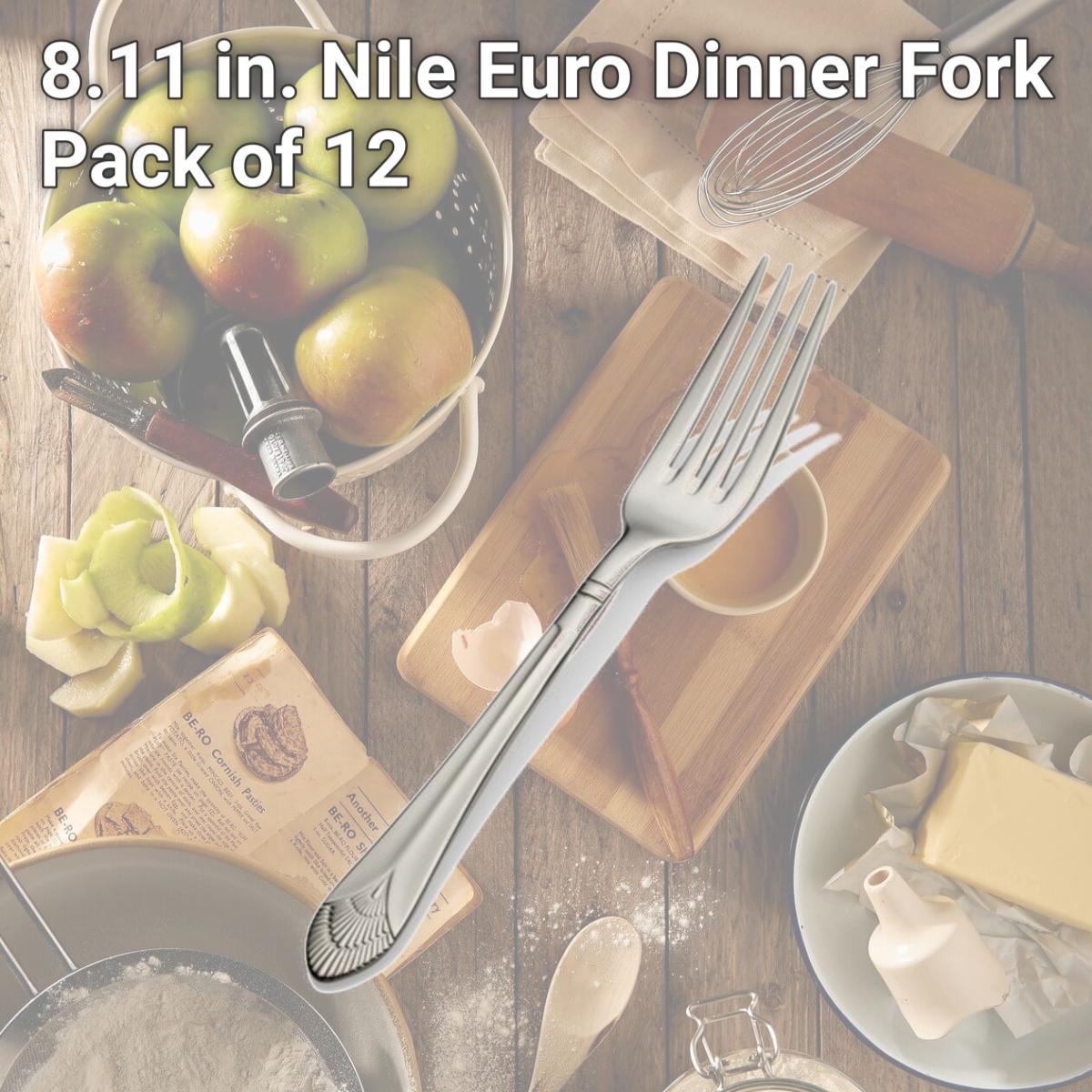 Picture of Bon Chef S1706 8.11 in. Nile Euro Dinner Fork, Pack of 12