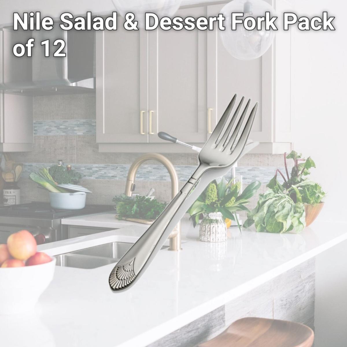 Picture of Bon Chef S1707 Nile Salad & Dessert Fork, Pack of 12