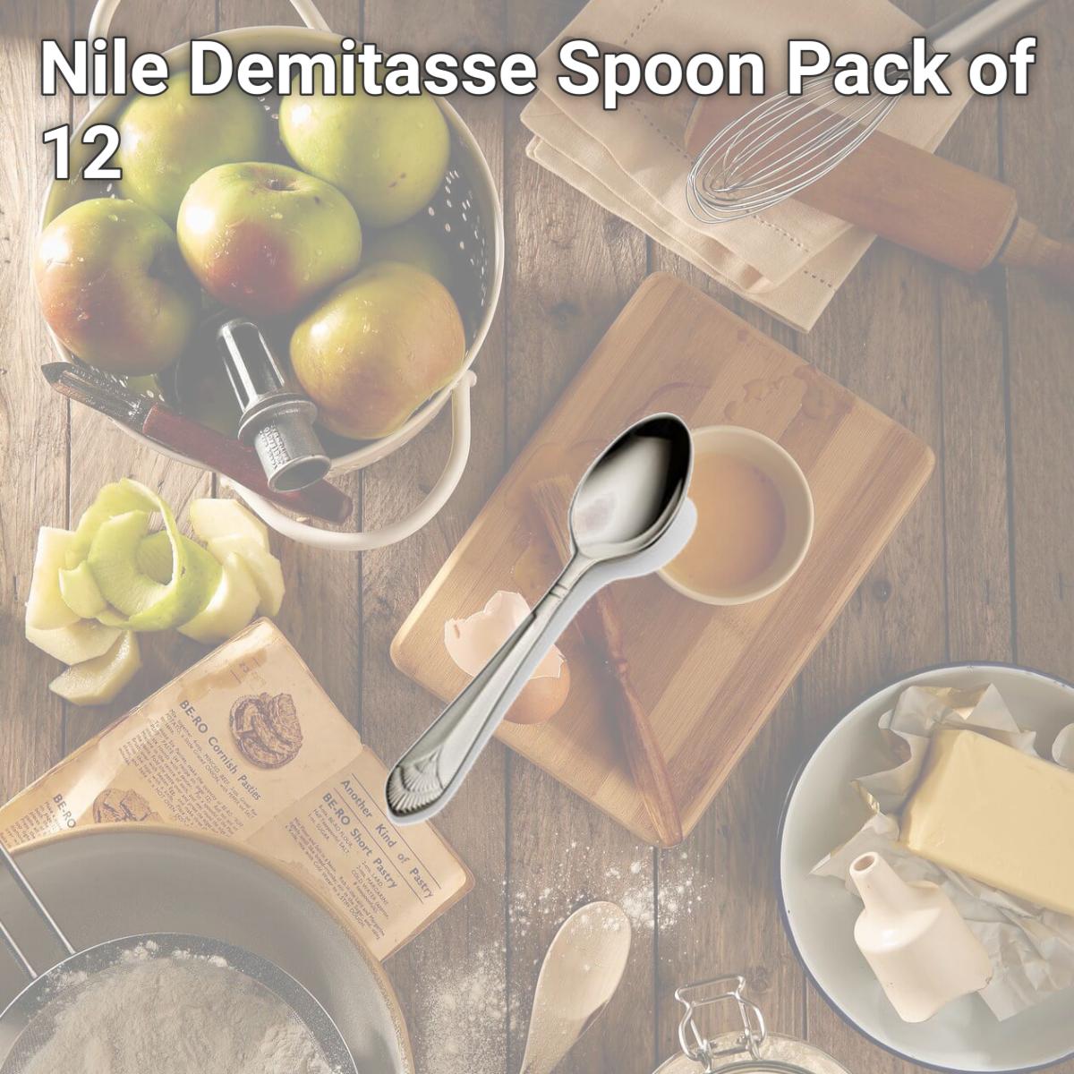 Picture of Bon Chef S1716 Nile Demitasse Spoon, Pack of 12