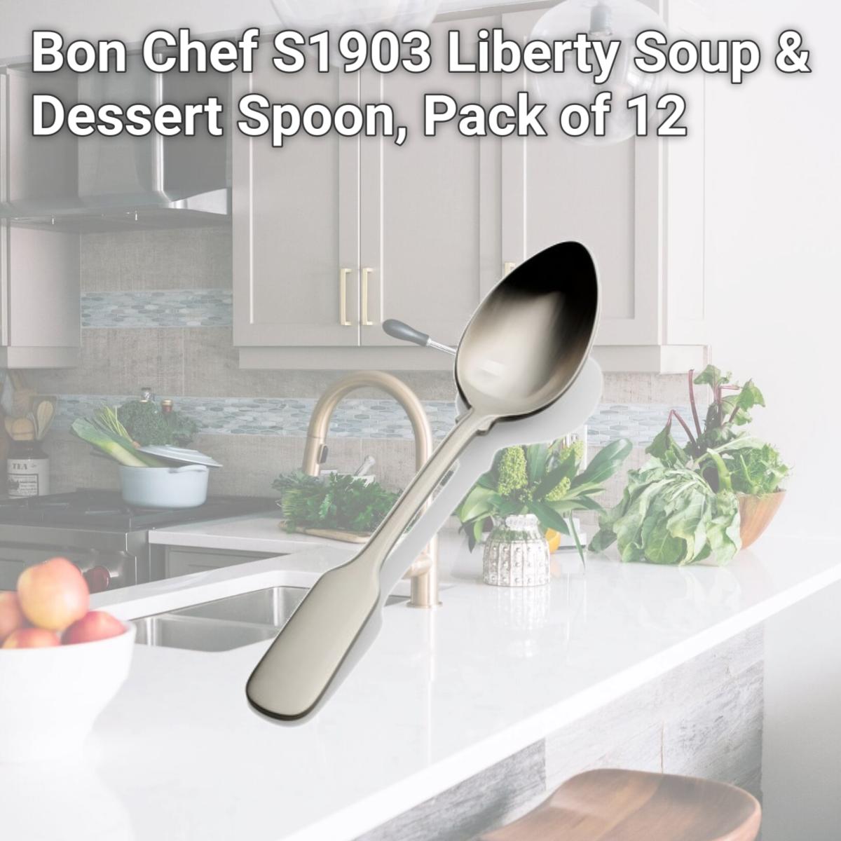 Picture of Bon Chef S1903 Liberty Soup & Dessert Spoon, Pack of 12
