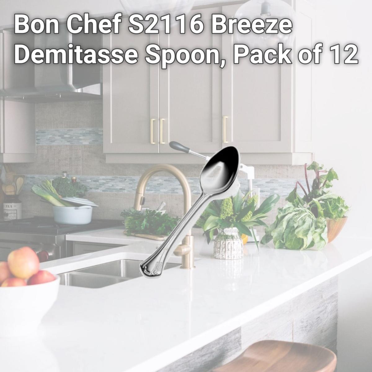 Picture of Bon Chef S2116 Breeze Demitasse Spoon, Pack of 12