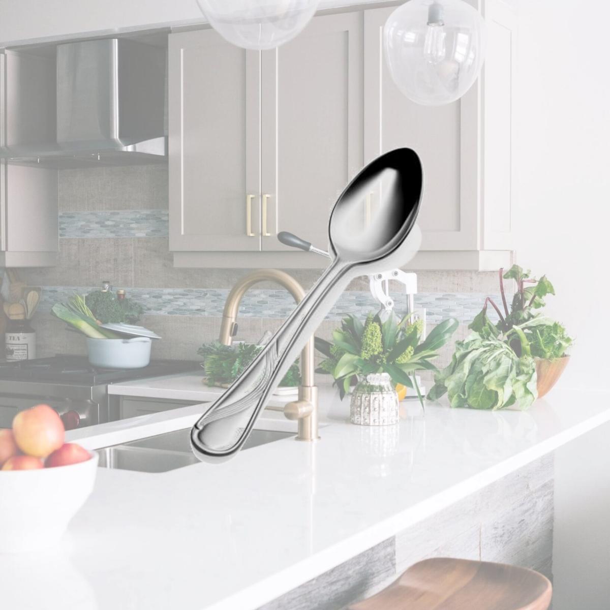 Picture of Bon Chef S2203 Wave Soup & Dessert Spoon, Pack of 12