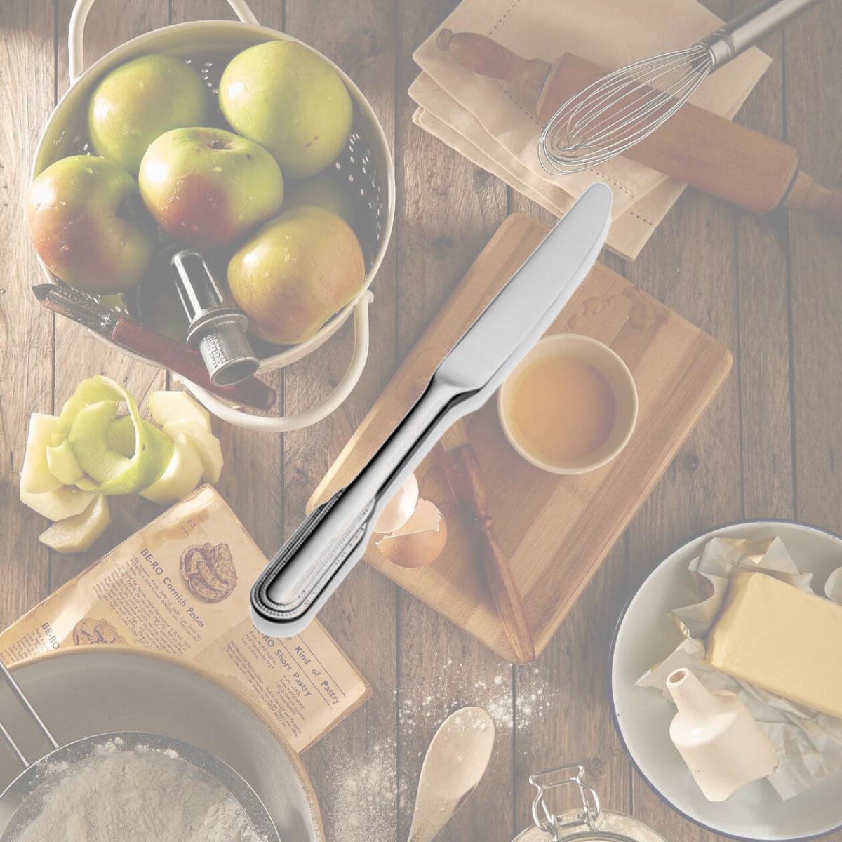 Picture of Bon Chef S2417 6.90 in. Empire Euro Solid Handle Butter Knife, Pack of 12