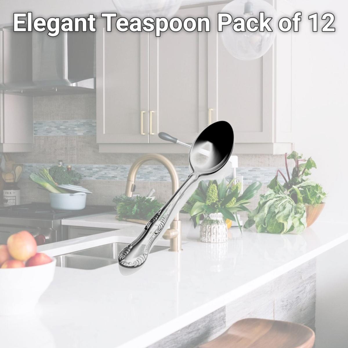 Picture of Bon Chef S2500 Elegant Teaspoon, Pack of 12