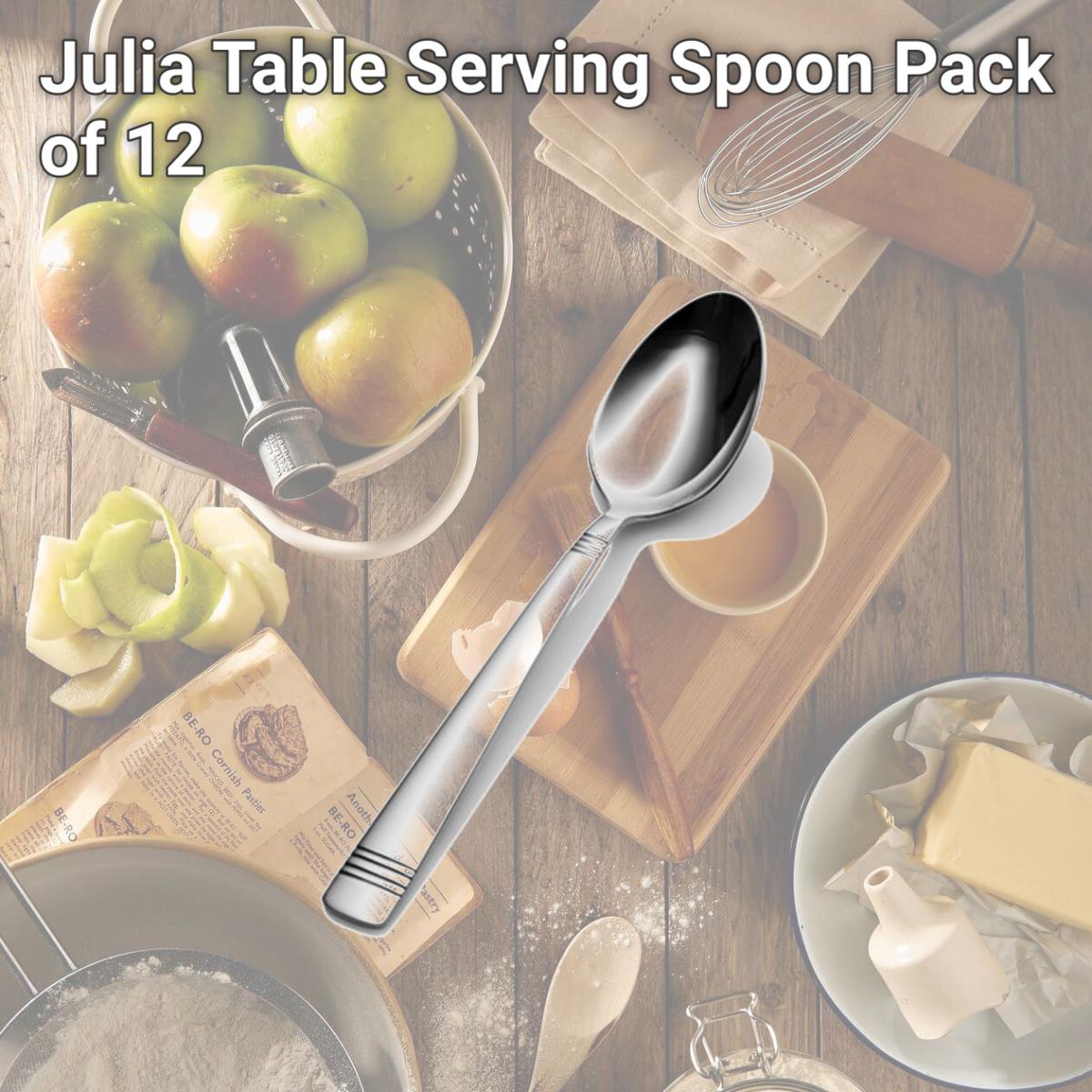 Picture of Bon Chef S2604 Julia Table Serving Spoon, Pack of 12