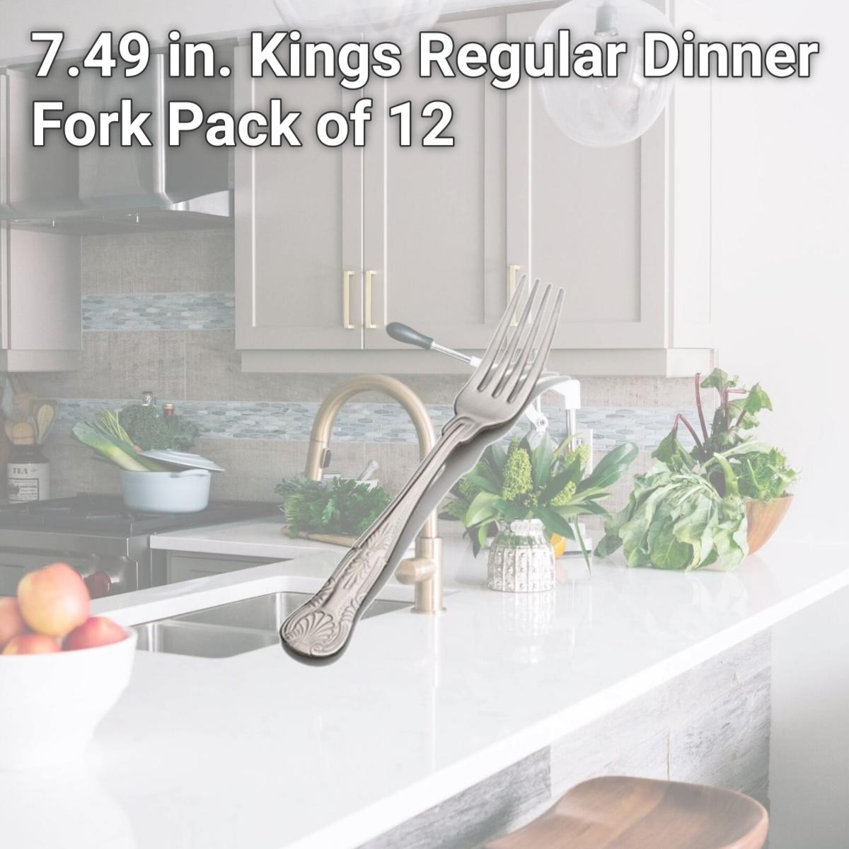Picture of Bon Chef S2705 7.49 in. Kings Regular Dinner Fork, Pack of 12